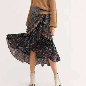 Free People Esmeralda Printed Skirt